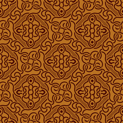 Brown seamless ornament