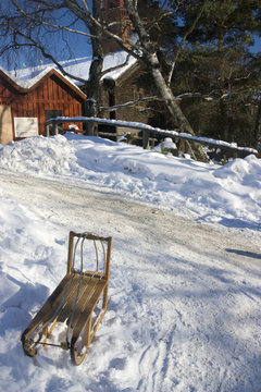 photo of a sleigh in Stockholm