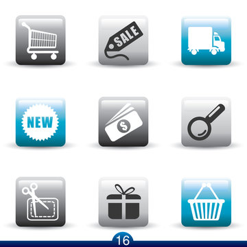 Icon series 16 - internet shopping