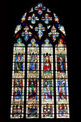 Stained glasses from Chartres Cathedral, France