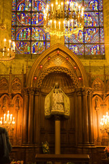 Notre dame du Pillier chapel inside Chartres Cathedral, France