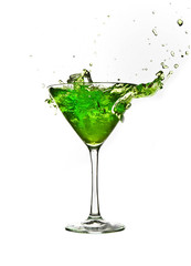 green cocktail crazy splash