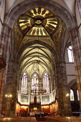 Eglise d'Obernai, alsace, France