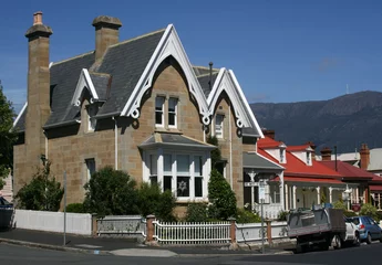 Fototapeten Häuser in Hobart © Steffi Thiel