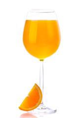 Orange with orange juice