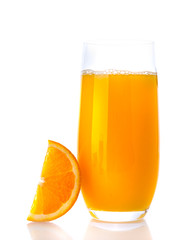 Orange with orange juice