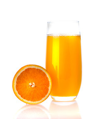 Orange with orange juice