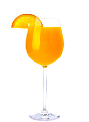 Orange with orange juice