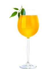 Orange with orange juice