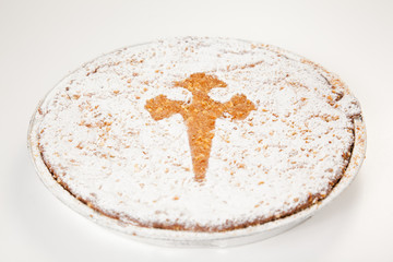 almond cake from santiago of compostela