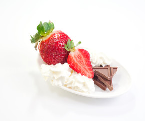 Fragole panna e cioccolato