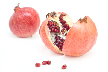 Pomegranate isolated