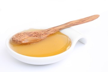 Honey with wooden spoon / 蜂蜜
