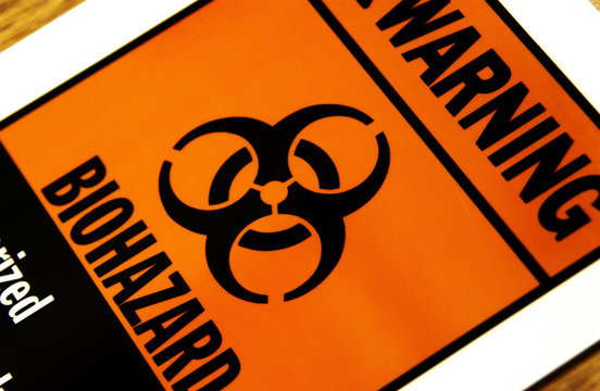 Warning biohazard sign