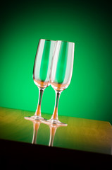 Wine concept with gradient background