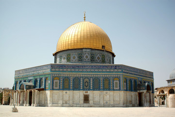 Obraz premium Dome of the rock in Jerusalem