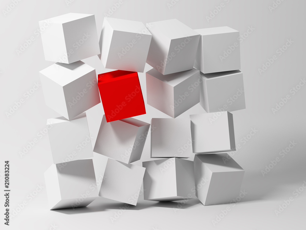 Poster cubes. abstract background