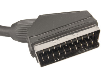 scart socket isolated on white background