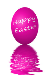 Colorful easter eggs isolated on white