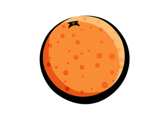 Orange fruit vector