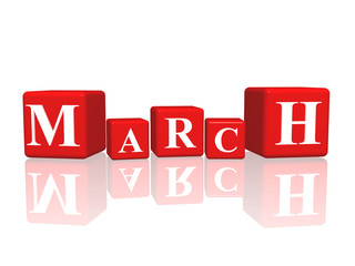 march in 3d cubes