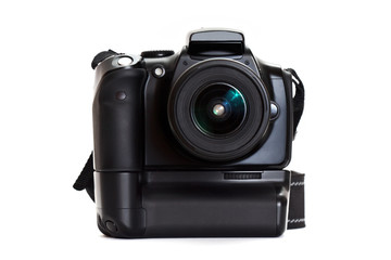 digital photo camera with battery grip