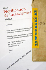 Travail et entreprise - Lettre de licenciement