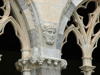 Pisa - Camposanto - beautiful Gothic windows with traceries