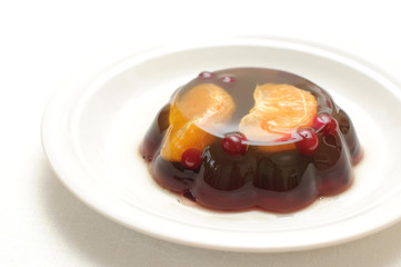 jelly with mandarin orange