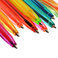 Neon pens of various colours