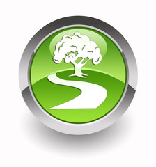 ''Wildlife park'' glossy icon