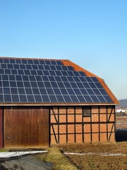 Photovoltaikanlage auf einen Scheunendach