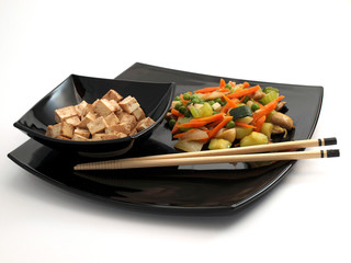 Tofu mit Sojasoße