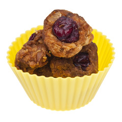 Cranberry Cookies in Cupcake Wrapper