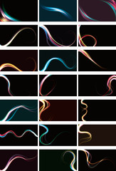 Blurry abstract light effect backgrounds. AI10 transparency