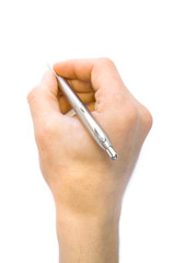Hand with the handle