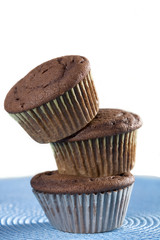 Stack of Chocolate Cupcakes