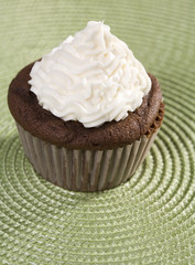 Chocolate Cupcake with Vanilla Icing