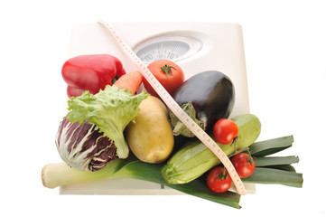 vegetables in the balance