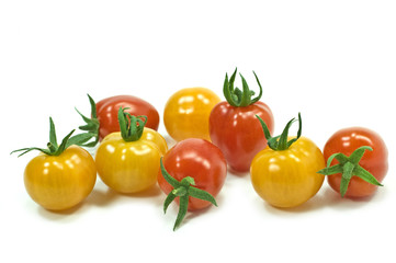Fototapeta premium Red and yellow cherry tomatoes