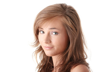 Naklejka premium Young caucasian woman