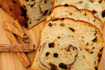 Raisin Bread Closeup
