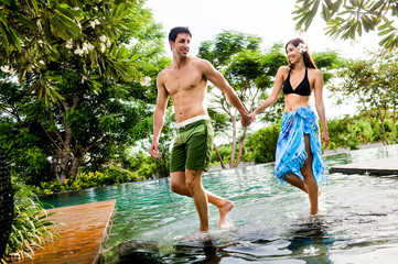 Fototapeta premium Couple Relaxing Outdoors