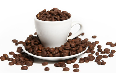 corns of coffees and cup