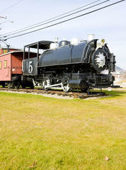 Fototapeta na wymiar Parowa lokomotywa, Groveton, New Hampshire, USA