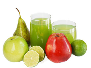 Juice and fruits