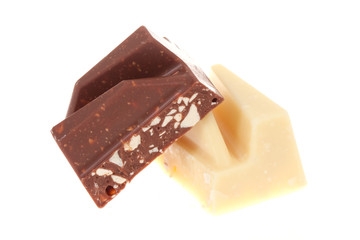 chocolate on isolated