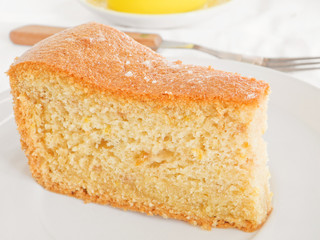 Fruit Cake Slice at Breakfast.