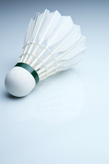 Fototapeta na wymiar Wolant Badminton na białym tle.
