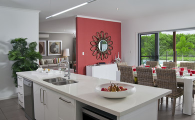 Kitchen in new modern townhouse